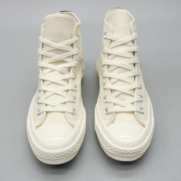 Converse Ladies 6.5 All Star 70 Comme des Garcons PLAY Red Heart Shoes Sneakers - Picture 5 of 12